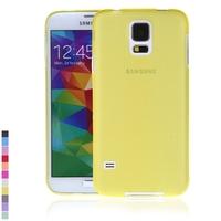 Ultra-thin PC Protective Back Case Cover Shell for Samsung Galaxy S5 i9600 Yellow
