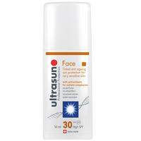 ultrasun face tinted anti ageing for sensitive skin spf30 50ml