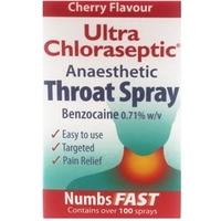 ultra chloraseptic anaesthetic cherry throat spray