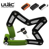 ULAC Optimal Force Locked Folding Bike Lock Mountain Road Car Tire Lock