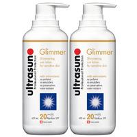 Ultrasun Sensitive Glimmer SPF20 400ml x 2