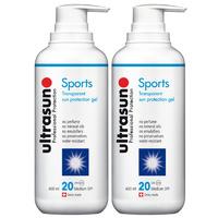 ultrasun sports spf20 400ml x 2