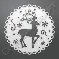 Ultimate Crafts Let Every Day Be Christmas - Reindeer Medallion Decorative Die 407395