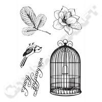 ultimate crafts magnolia lane collection stamp set songbird 356785