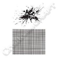 Ultimate Crafts Background Textures Stamps - Splat and Grid 373214