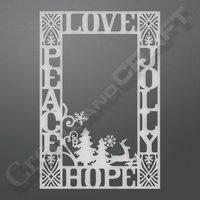 Ultimate Crafts Let Every Day Be Christmas - Peace and Love Background Die 407401