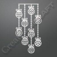 Ultimate Crafts Let Every Day Be Christmas - Dangling Baubles Decorative Die 407399