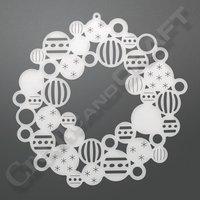 Ultimate Crafts Let Every Day Be Christmas - Bauble Wreath Decorative Die 407397