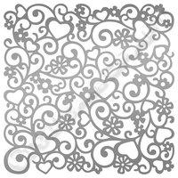 Ultimate Crafts L\'aquarelle Stencil 10x10 Loving Flourishes 1pc 400393