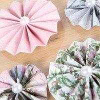 Ultimate Crafts Magnolia Lane Collection Set of 6 Rosettes 356636