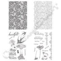 ultimate crafts rambling rose stamp collection contains 4 stamp sets 3 ...