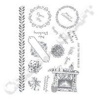 Ultimate Crafts Let Every Day Be Christmas - Happy Holidays 5 x 7 Stamp Set 407372