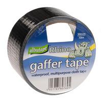 Ultratape 50mm X 10m Rhino Gaffer Cloth Tapes - Black
