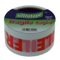 ultratape 50mm x 33m redwhite fragile tapes