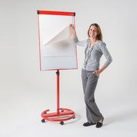 Ultimate Mobile Flipchart Easel Red