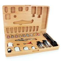 ultimate metal airbrush kit w wood case