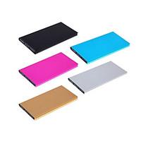 Ultrathin 12000mAh Aluminium Alloy Book Portable Battery Charger Power Bank for Cell Phones