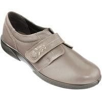 Ultimate Comfort Leather Shoes, Taupe, Size 4.5, Leather