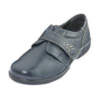 Ultimate Comfort Leather Shoes, Dark Navy, Size 9, Leather