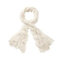 ultra fine cashmere scarf ivory one size