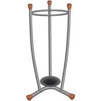 umbrella stand with removable drip tray metal finish wood trim 15