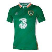 Umbro FAI Euro Republic of Ireland 2016/17 Home Soccer Jersey - Youth - Green