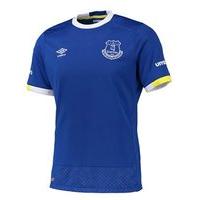 umbro everton fc 201617 home short sleeve jersey youth royal