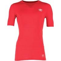 Umbro Mens Compression Baselayer Top Vermillion