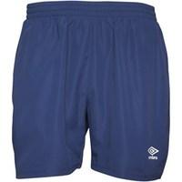 Umbro Mens Training Woven Shorts Blue Depths/White