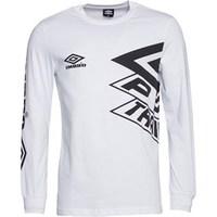 Umbro Mens Pro Training Prestige Long Sleeve T-Shirt White