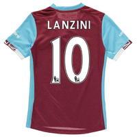 umbro west ham united lanzini home shirt 2016 2017 junior