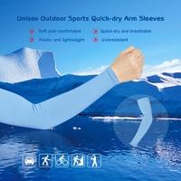 unisex outdoor sports quick dry breathable arm sleeves sun resistant a ...