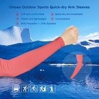 Unisex Outdoor Sports Quick-dry Breathable Arm Sleeves Sun-resistant Arm Protective Sleeves for Bicycle Cycling & Running