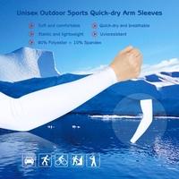 Unisex Outdoor Sports Quick-dry Breathable Arm Sleeves Sun-resistant Arm Protective Sleeves for Bicycle Cycling & Running