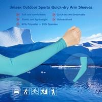 Unisex Outdoor Sports Quick-dry Breathable Arm Sleeves Sun-resistant Arm Protective Sleeves for Bicycle Cycling & Running