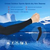 Unisex Outdoor Sports Quick-dry Breathable Arm Sleeves Sun-resistant Arm Protective Sleeves for Bicycle Cycling & Running