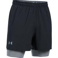 under armour qualifier 2 in 1 shorts ss17