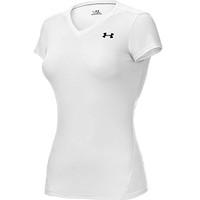 Under Armour Women\'s UA HeatGear Shortsleeve T Tee Shirt Top - White, Black, women\'s, white, black, FR : M (Taille Fabricant : MD)