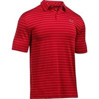 Under Armour 2017 Mens UA CoolSwitch Putting Stripe Polo Shirt - Red - M