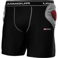 Under Armour 2014 Mens Ua Eliminate Mpz Compressn 2 Men\'s Football Short-Black, Red Noir, Rouge Size:FR : L (Taille Fabricant : LG)