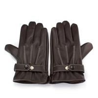 Unisex Fashion Gloves Fall Winter PU Leather Driving Touch Screen Warm Full Finger for iPhone Samsung Tablet PC Pad