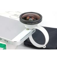 universal circular clamp 04x super wide angle camera lens for iphone 5 ...