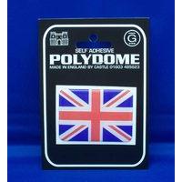 Union Jack Rectangle Polydome Sticker