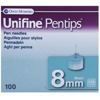 Unifine Pentips Pen Needles 8mm