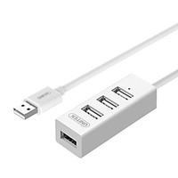 UNITEK Y-2146GWH USB2.0 High Speed 4PORTS HUB White Indicator Light with 120CM Cable