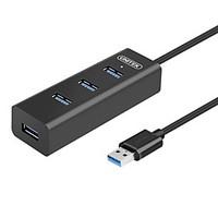 UNITEK Portable USB 3.0 4-Port High Speed Hub with BC 1.2 Charging with 5V 1.2A for PC