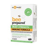 unbeelievable health bee prepared max strength immune formula