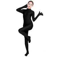 Unisex Lycra Spandex Unitard Mock Turtleneck Long Sleeves Full Fingers Full Foot Elastane Bodysuit Costume