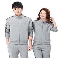 Unisex Long Sleeve Running Tracksuit Breathable Spring Fall/Autumn Sports Wear Running Polyester