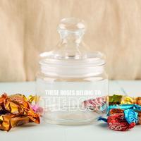 Unique Boss Glass Sweetie Jar